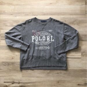 Polo by Ralph Lauren Charcoal Crew Neck Sweater